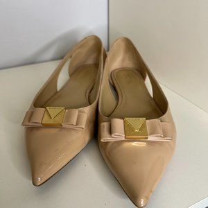 Michael Kors Patent Leather Carlson Flat size 7.5 (blush)